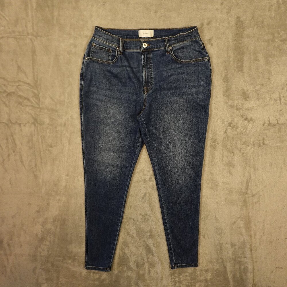 Sene Mom Jeans Women’s 31 Dark Wash High Rise Stretch Custom Air Denim